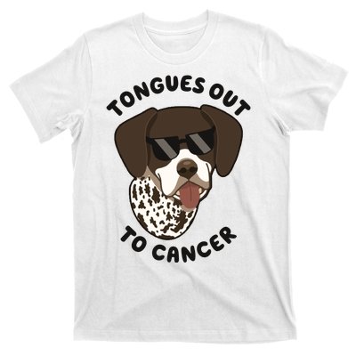 Wyatt Tongues Out To Cancer T-Shirt