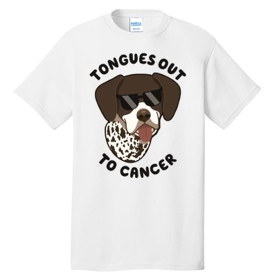 Wyatt Tongues Out To Cancer Tall T-Shirt