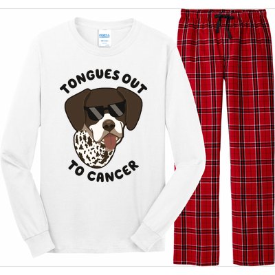 Wyatt Tongues Out To Cancer Long Sleeve Pajama Set