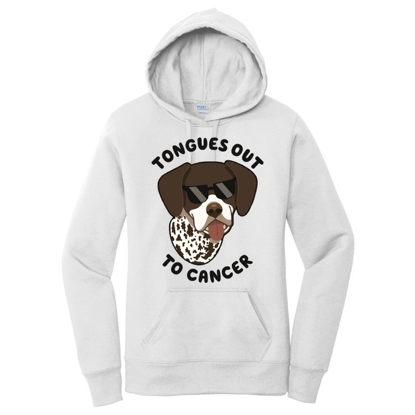 Wyatt Tongues Out To Cancer Women's Pullover Hoodie