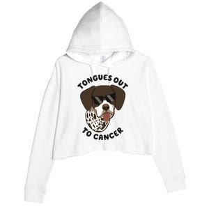 Wyatt Tongues Out To Cancer Crop Fleece Hoodie