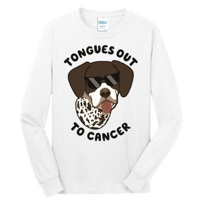 Wyatt Tongues Out To Cancer Tall Long Sleeve T-Shirt