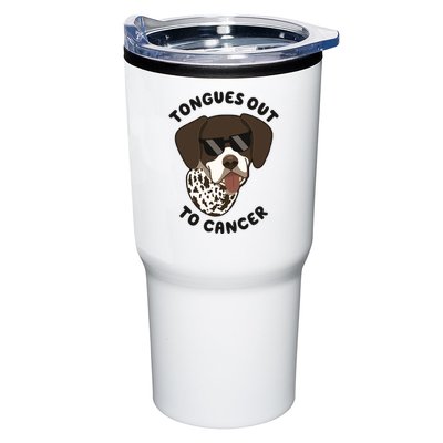 Wyatt Tongues Out To Cancer Tumbler