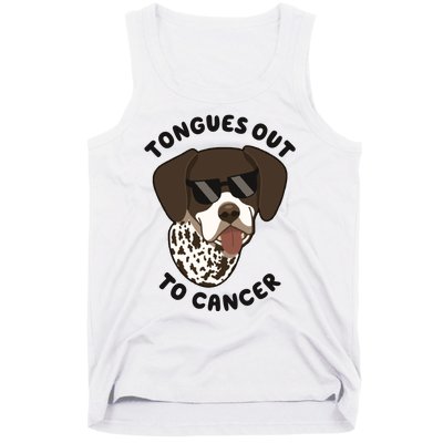 Wyatt Tongues Out To Cancer Tank Top