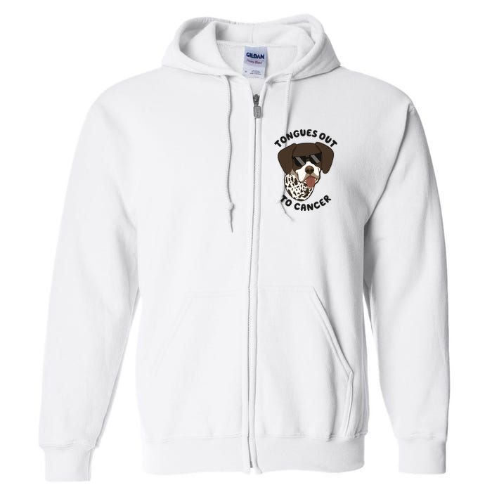 Wyatt Tongues Out To Cancer Full Zip Hoodie