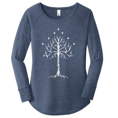 White Tree Of Gondor Tolkien Women's Perfect Tri Tunic Long Sleeve Shirt