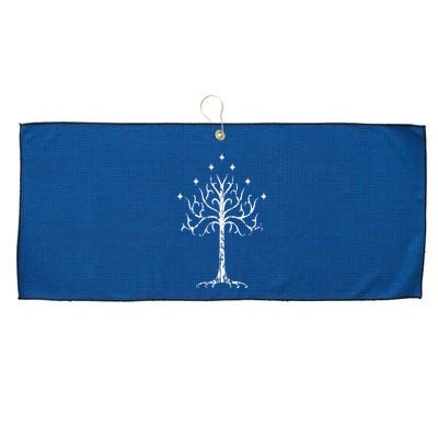 White Tree Of Gondor Tolkien Large Microfiber Waffle Golf Towel