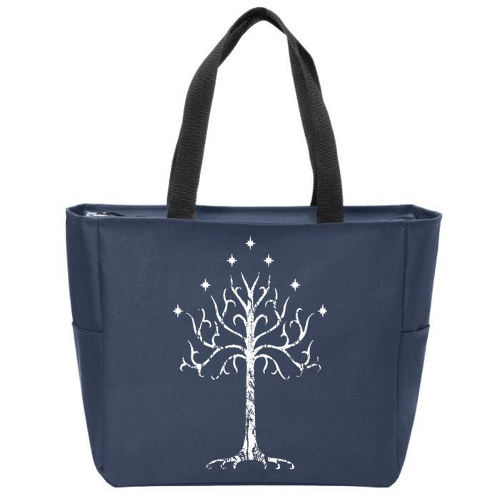 White Tree Of Gondor Tolkien Zip Tote Bag