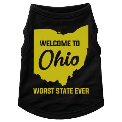 Welcome To Ohio The Worst State Ever Gift Doggie Tank