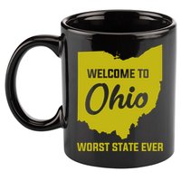 Welcome To Ohio The Worst State Ever Gift 11oz C Handle Ceramic Mug