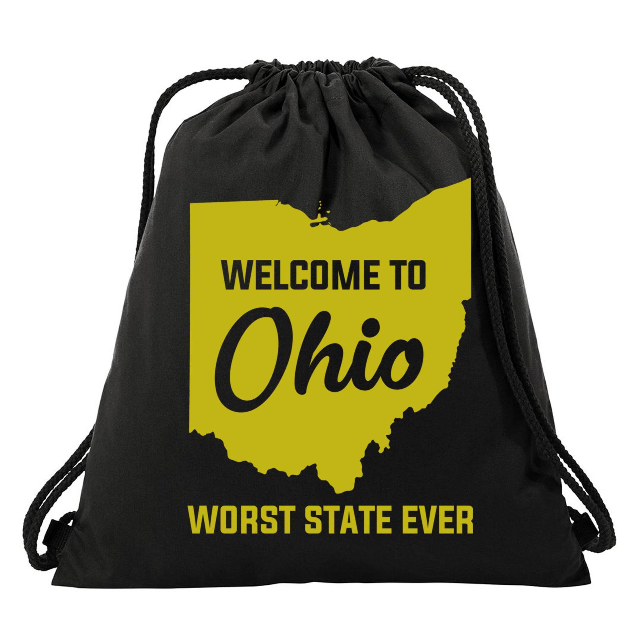 Welcome To Ohio The Worst State Ever Gift Drawstring Bag