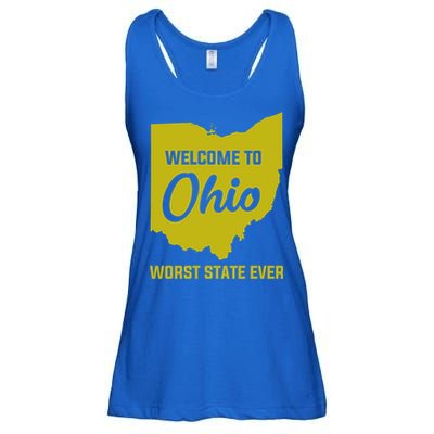 Welcome To Ohio The Worst State Ever Gift Ladies Essential Flowy Tank