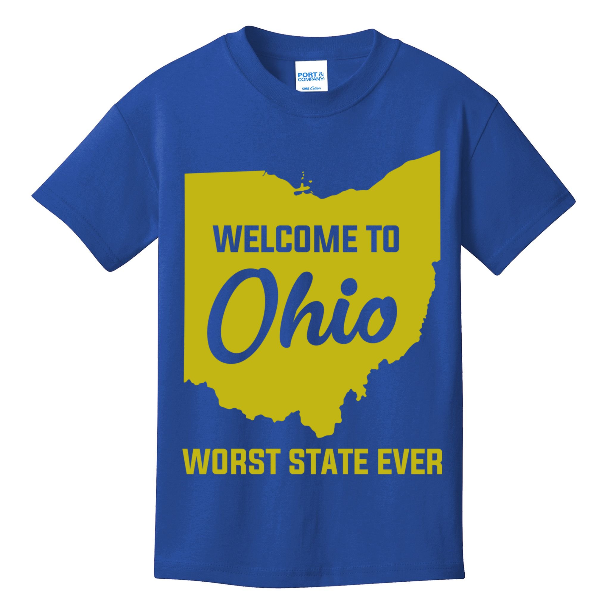 Welcome To Ohio The Worst State Ever Gift Kids T-Shirt
