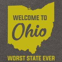 Welcome To Ohio The Worst State Ever Gift Cotton Canvas Backpack
