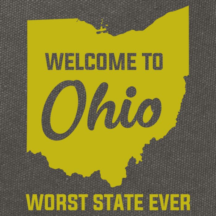 Welcome To Ohio The Worst State Ever Gift Cotton Canvas Backpack
