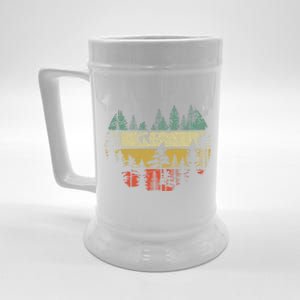 Wildlife Trees Outdoors Nature Retro Forest Sleeveless Beer Stein