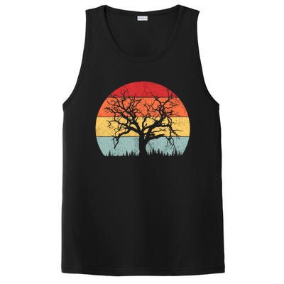 Wildlife Trees Outdoors Nature Retro Forest Camping PosiCharge Competitor Tank