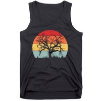 Wildlife Trees Outdoors Nature Retro Forest Camping Tank Top