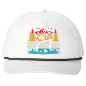 Wildlife Trees Outdoors Nature Animal Bear Forest Snapback Five-Panel Rope Hat