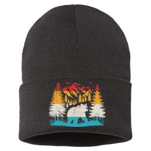 Wildlife Trees Outdoors Nature Animal Bear Forest Sustainable Knit Beanie