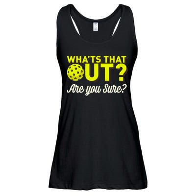 Was That Out? Are You Sure? For Pickleball Players Ladies Essential Flowy Tank