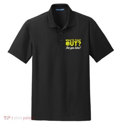 Was That Out? Are You Sure? For Pickleball Players Dry Zone Grid Polo