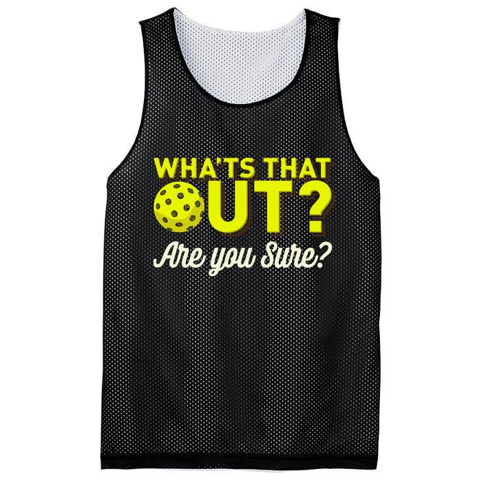 Was That Out? Are You Sure? For Pickleball Players Mesh Reversible Basketball Jersey Tank
