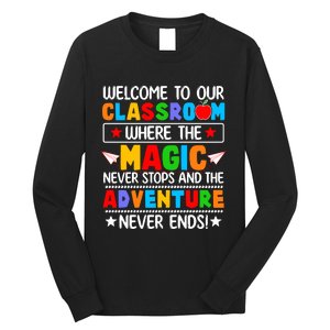 Wecome To Our School Gift Teacher Back To School Long Sleeve Shirt