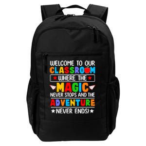 Wecome To Our School Gift Teacher Back To School Daily Commute Backpack