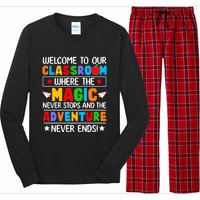 Wecome To Our School Gift Teacher Back To School Long Sleeve Pajama Set