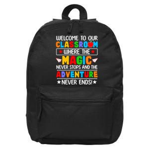 Wecome To Our School Gift Teacher Back To School 16 in Basic Backpack