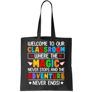 Wecome To Our School Gift Teacher Back To School Tote Bag