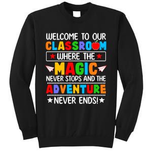 Wecome To Our School Gift Teacher Back To School Tall Sweatshirt