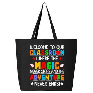 Wecome To Our School Gift Teacher Back To School 25L Jumbo Tote