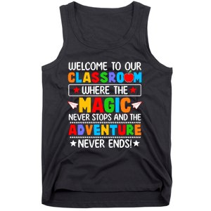 Wecome To Our School Gift Teacher Back To School Tank Top