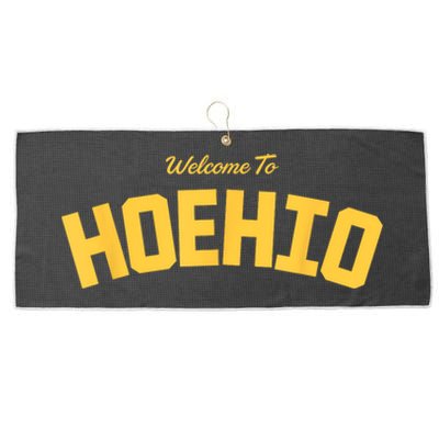 Welcome To Ohio Large Microfiber Waffle Golf Towel