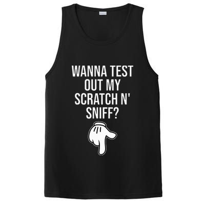 Wanna Test Out My Scratch N Sniff Funny Embarrassing PosiCharge Competitor Tank