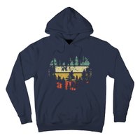 Wildlife Trees Outdoors Nature Retro Forest Hoodie