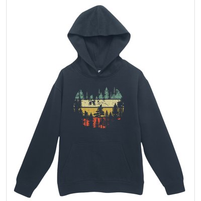 Wildlife Trees Outdoors Nature Retro Forest Urban Pullover Hoodie