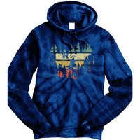 Wildlife Trees Outdoors Nature Retro Forest Tie Dye Hoodie