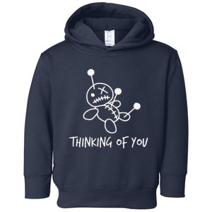 Womens Thinking Of You Funny Voodoo Doll Valentine's Day Joke Gifts Toddler Hoodie