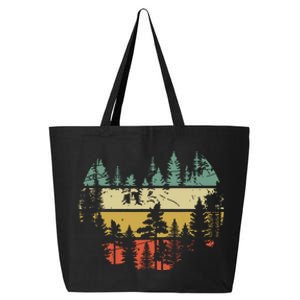 Wildlife Trees Outdoors Nature Retro Forest Sleeveless 25L Jumbo Tote