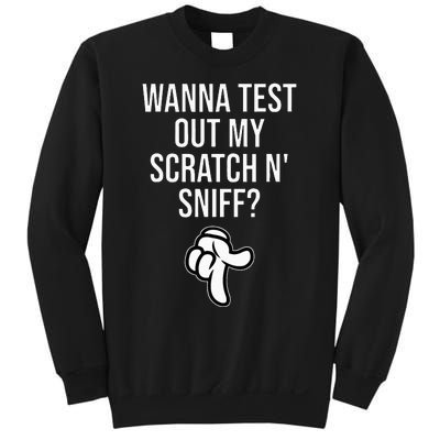 Wanna Test Out My Scratch N Sniff Sweatshirt