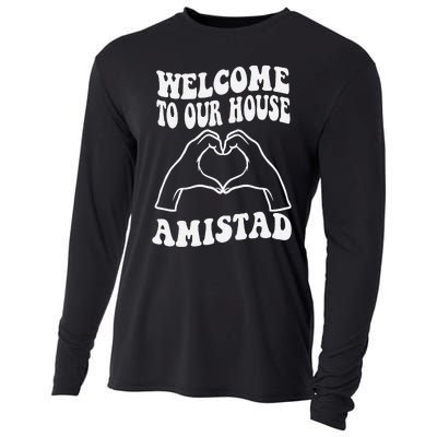 Welcome To Our House Amistad House Of Friendship Rca Cooling Performance Long Sleeve Crew