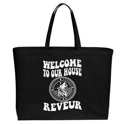 Welcome To Our House Reveur House Of Dreamers Rca Cotton Canvas Jumbo Tote