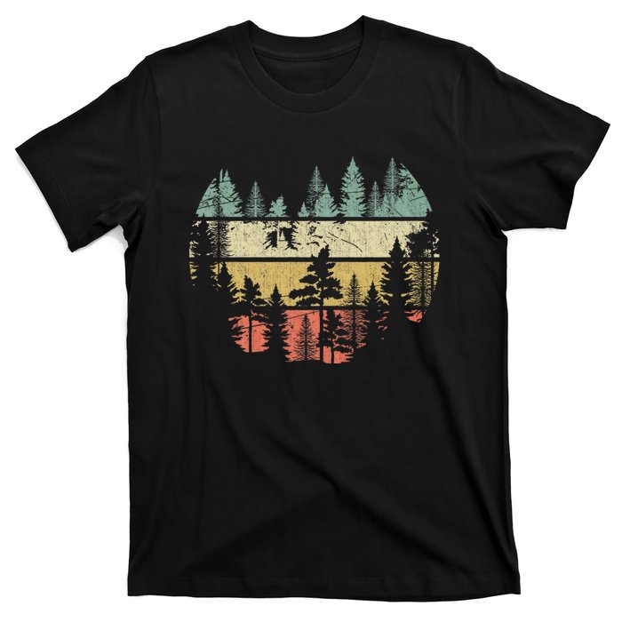 Wildlife Trees Outdoors Nature Retro Forest Sleeveless Mountain Wildlife Nature T-Shirt