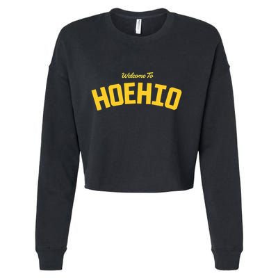 Welcome To Ohio Cropped Pullover Crew