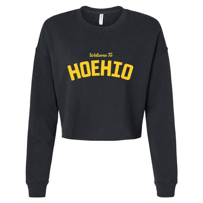 Welcome To Ohio Cropped Pullover Crew
