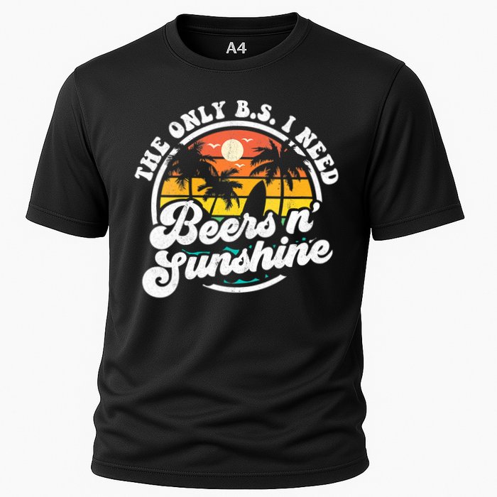 Wo The Only Bs I Need Is Beers And Sunshine Retro Beach Cool Gift Performance Shirt