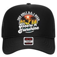 Wo The Only Bs I Need Is Beers And Sunshine Retro Beach Cool Gift Hat